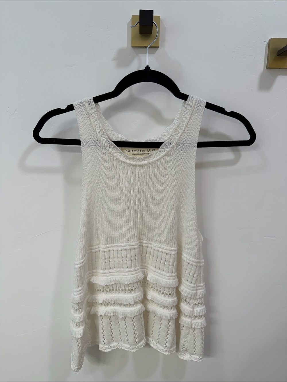Saltwater Luxe Women's White Knit Tank